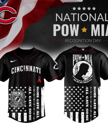 Honor Veterans: Cincinnati Pow-Mia Baseball Jersey - Limited Edition Patriotic Design
