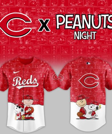 Limited Edition Reds X Peanuts Night Jersey - Exclusive Collectible Baseball Apparel
