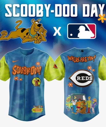 Scooby-Doo X Mlb Reds Jersey - Limited Edition Fan Gear!