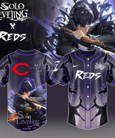 Solo Leveling X Reds Limited Edition Baseball Jersey - Anime Fan Must-Have