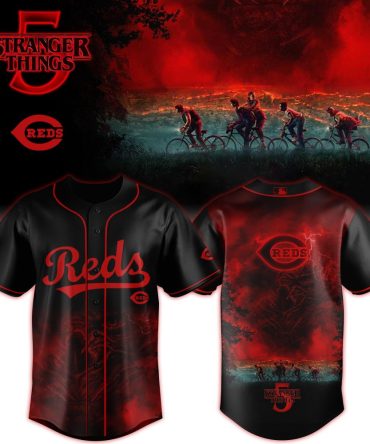 Stranger Things 5 Reds Baseball Jersey - Limited Edition Fan Gear