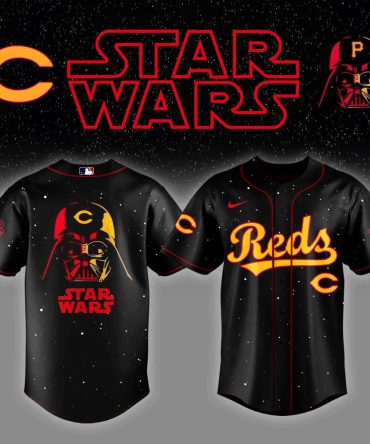 Limited Edition Star Wars Baseball Jersey – Darth Vader Reds Design, Unisex, Black