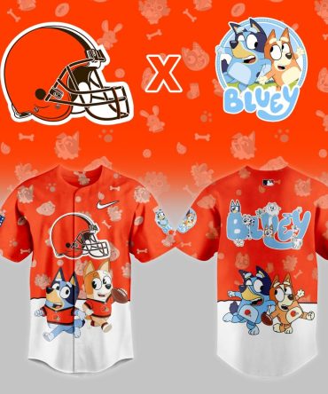 Cleveland Football X Bluey Kids' Jersey - Limited Edition Fun Sportswear!