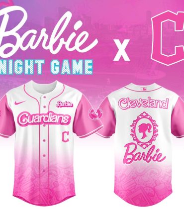 Limited Edition Barbie Night Game Jersey - Pink Cleveland Guardians Baseball Shirt
