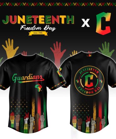 Celebrate Juneteenth In Style With Custom Guardians Baseball Jersey - Limited Edition