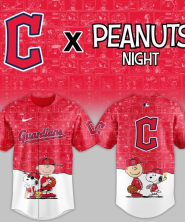 Limited Edition Guardians X Peanuts Baseball Jersey – Celebrate In Style!