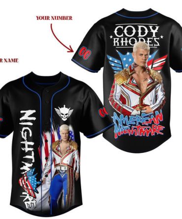Customizable American Nightmare Wrestling Jersey - Add Name & Number!