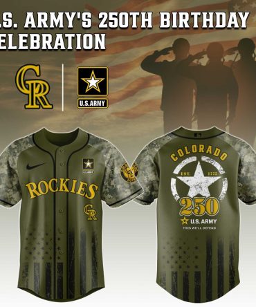 Limited Edition U.S. Army 250Th Birthday Rockies Jersey - Celebrate In Style!