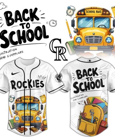 Rockies Back-To-School Jersey – Unique School Bus Design For Kids & Fans