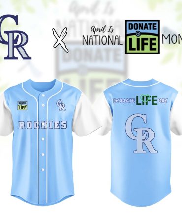 Limited Edition Rockies Donate Life Jersey - Celebrate National Donate Life Month In Style!