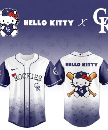 Hello Kitty X Rockies Baseball Jersey – Cute & Stylish Fan Gear