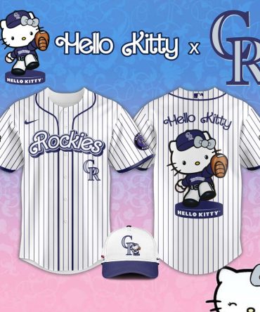 Hello Kitty X Rockies Baseball Jersey - Cute & Sporty Fan Gear