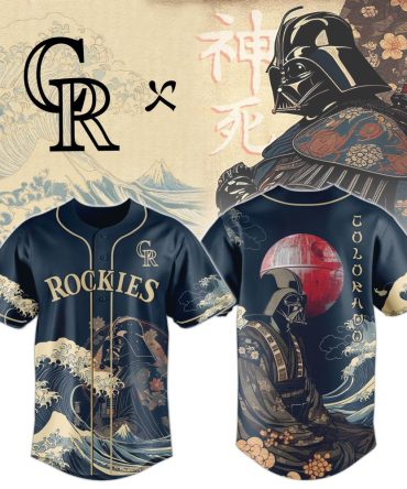 Limited Edition Rockies Samurai Baseball Jersey - Unique Graphic Design, Perfect Gift!