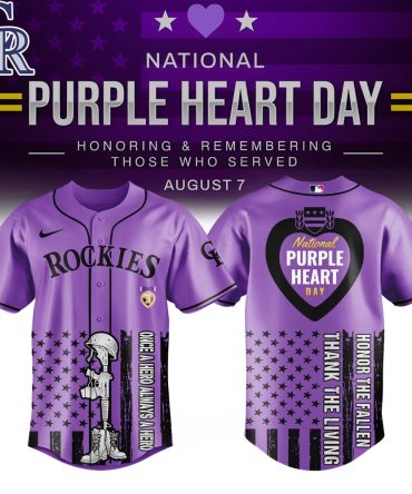 Honor Heroes: Purple Heart Day Rockies Jersey - Commemorative Limited Edition