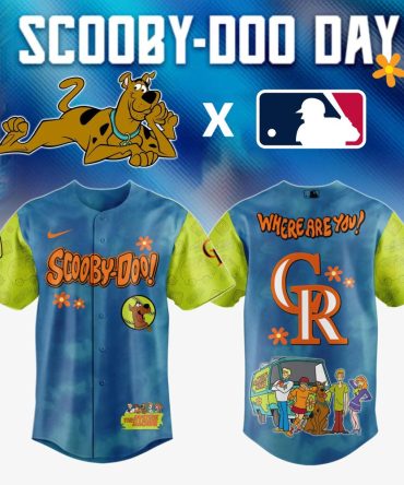 Scooby-Doo X Mlb Baseball Jersey – Limited Edition Fan Gear, Fun Design!