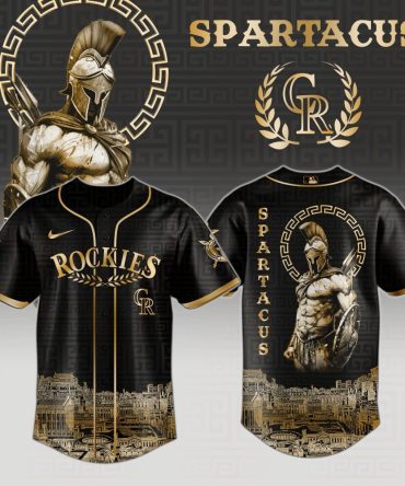 Limited Edition Spartacus Warrior Jersey - Bold Black & Gold Design For Fans