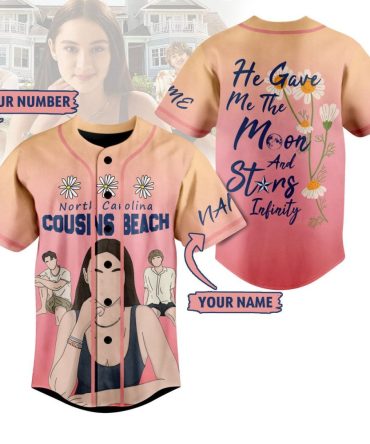 Customizable Cousins Beach Baseball Jersey – Personalized Summer Style & Quotes