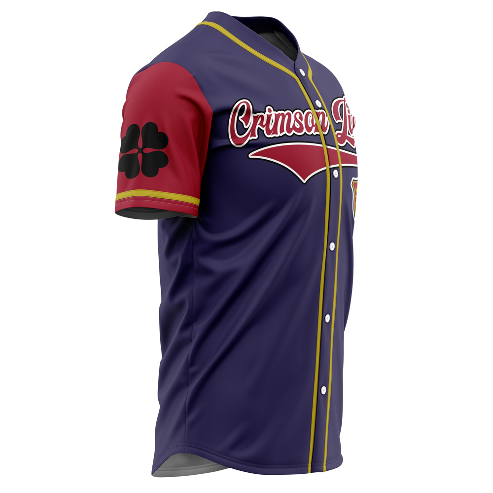 Crimson Lions Baseball Jersey – Stylish Sportswear With Unique Crest Design - Image 2