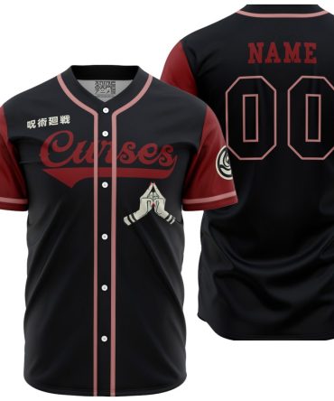 Customizable Anime-Inspired Curses Baseball Jersey – Unique Design, Perfect Gift!