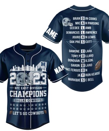 2023 Dallas Cowboys Nfc East Champs Custom Jersey - Celebrate Victory In Style!