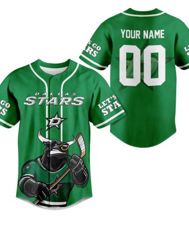 Custom Dallas Stars Green Hockey Jersey - Personalize Your Name & Number!