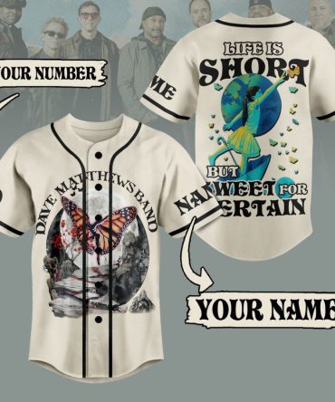 Custom Dave Matthews Band Baseball Jersey - Personalized Name & Number - Unique Gift