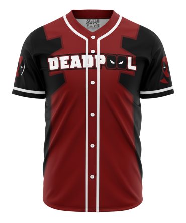 Deadpool Baseball Jersey - Premium Red & Black Cosplay Shirt For Fans