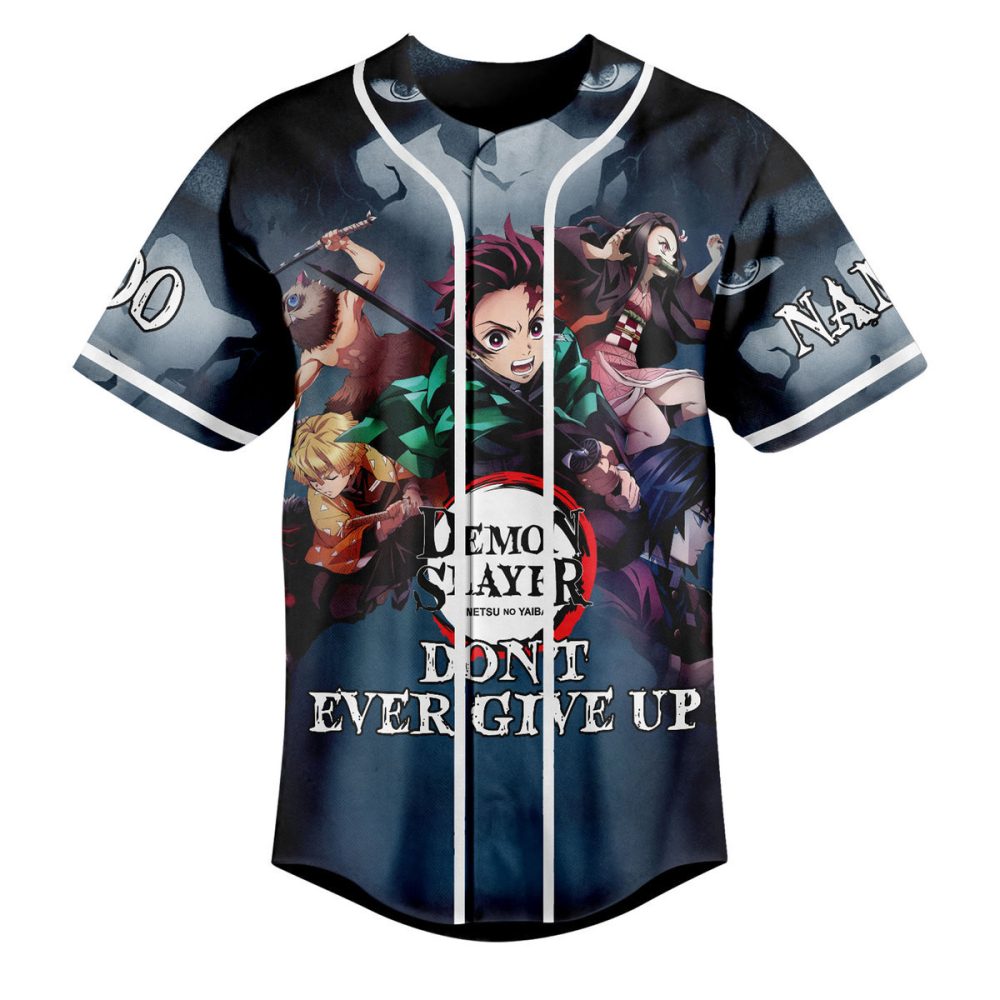 Demon Slayer Custom Jersey – Personalize Name & Number – Anime Fan Gift - Image 2