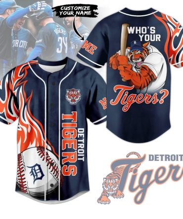 Custom Detroit Tigers Jersey - Personalize Your Name & Show Team Spirit!