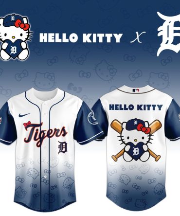 Hello Kitty X Detroit Tigers Limited Edition Baseball Jersey – Cute & Sporty!