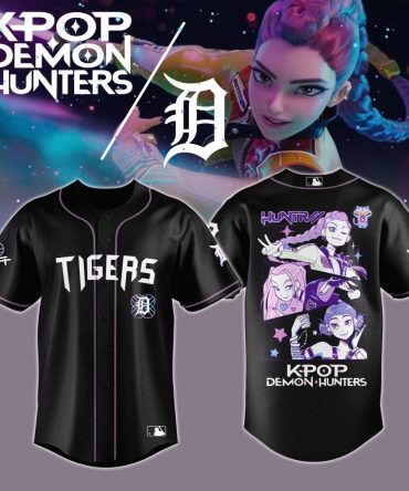 K-Pop Demon Hunters Baseball Jersey - Stylish Anime Fan Apparel For Tigers Fans