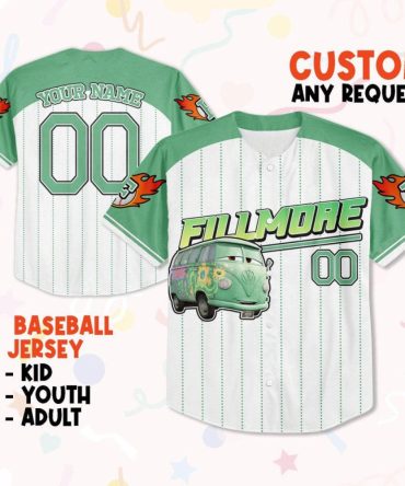 Customizable Fillmore Baseball Jersey – Personalized Name & Number For Kids, Youth, Adults