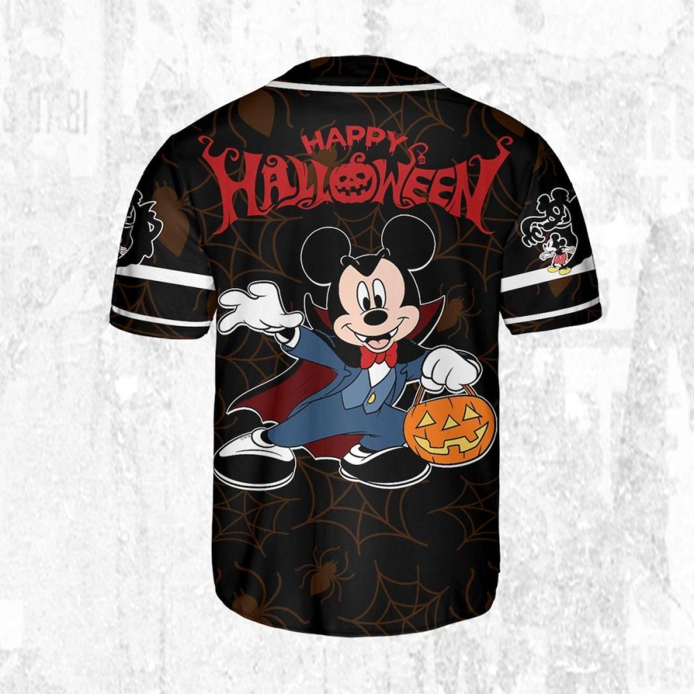 Custom Halloween Mickey Mouse Baseball Jersey - Kids/Adults - Personalize Now! - Image 5