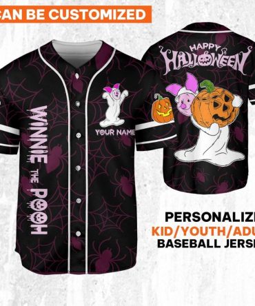 Custom Halloween Baseball Jersey – Personalize For Kids/Youth/Adults – Spooky Fun Design!