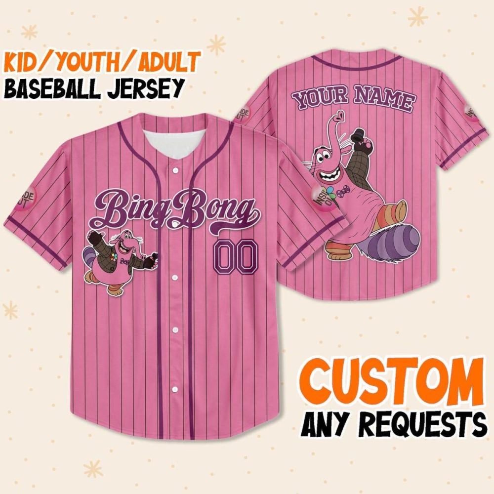 Custom Pink Baseball Jersey For Kids/Youth/Adults - Personalize With Your Name!