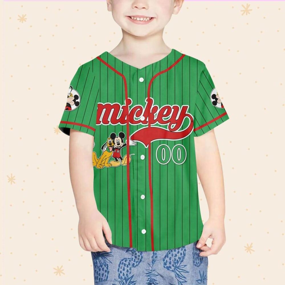 Custom Green Baseball Jersey For Kids/Youth/Adults – Personalize With Your Name! - Image 4