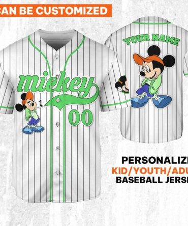 Custom Mickey Baseball Jersey - Personalize For Kids, Youth & Adults!