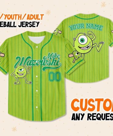 Custom Monsters-Themed Baseball Jersey – Kids/Youth/Adults – Personalize With Any Name!