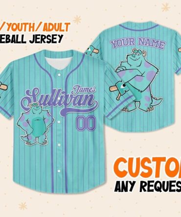 Custom Kids/Youth/Adult Baseball Jersey - Personalized Name & Design