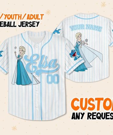 Custom Frozen Baseball Jersey For Kids/Adults - Personalized Name & Design!