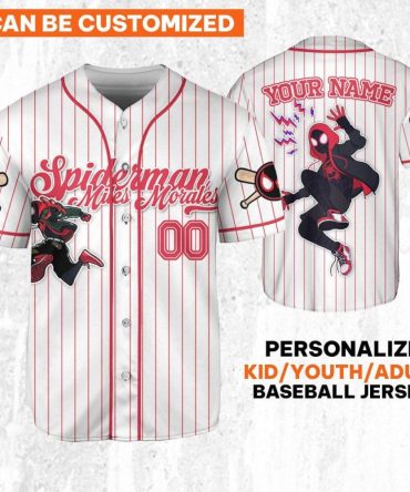 Customizable Spider Hero Baseball Jersey For Kids/Youth/Adults – Add Your Name!