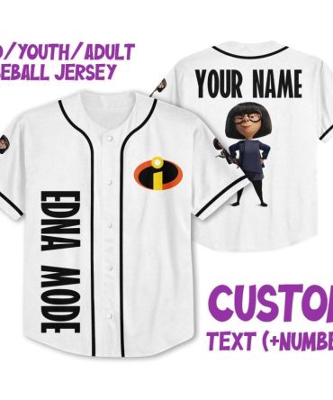 Customizable Kids/Youth/Adult Baseball Jersey - Iconic Character Design, Add Your Name & Number!