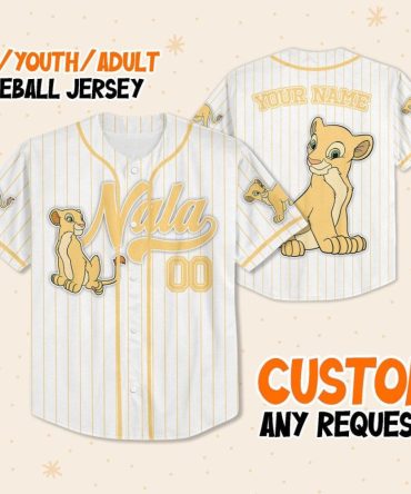 Custom Lion Baseball Jersey For Kids/Youth/Adults - Personalized Name Options!