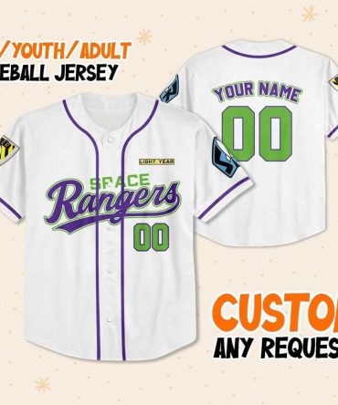 Custom Space Rangers Baseball Jersey - Kids/Youth/Adult - Personalize Your Name & Number!