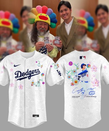 Limited Edition Dodgers Jersey - Floral Design, Autographed & Collectible - Shop Now!
