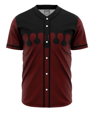 Stylish Red & Black Baseball Jersey - Button-Up, Modern Design, Perfect For Casual Wear