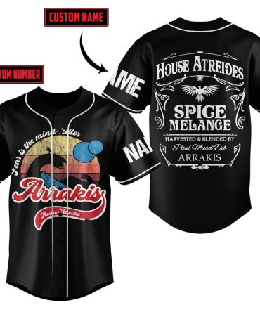 Customizable Arrakis Baseball Jersey - Vintage Style, Add Your Name & Number - Perfect Gift!