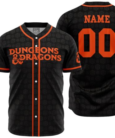 Dungeons & Dragons Customizable Baseball Jersey - Personalized Name & Number