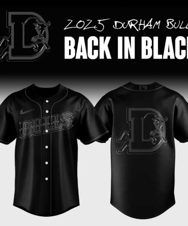 2025 Durham Bulls 'Back In Black' Jersey - Stylish & Iconic Fan Gear