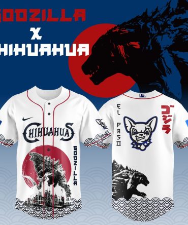Limited Edition Godzilla X Chihuahua Baseball Jersey – Unleash Your Style!